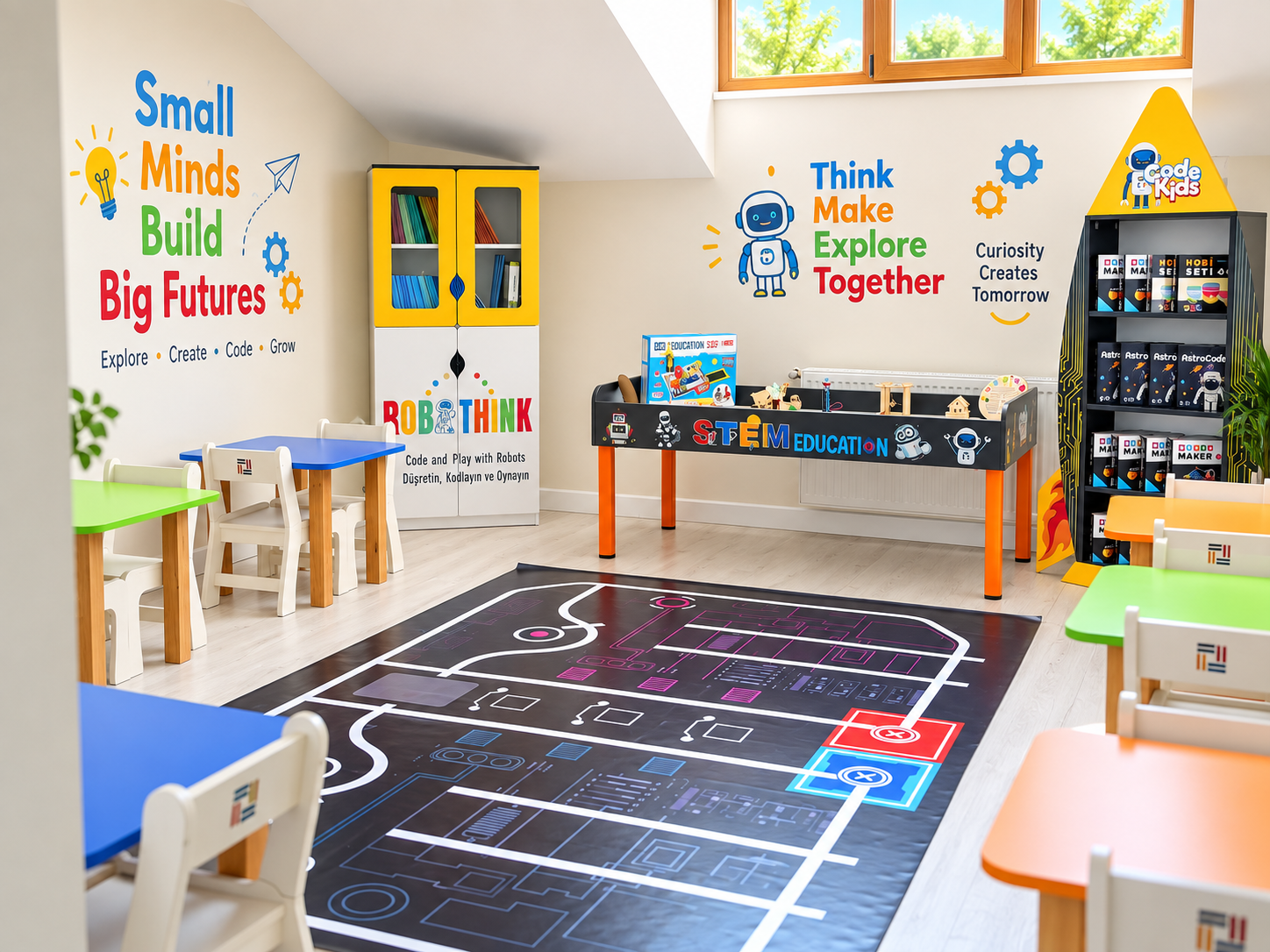 Yaylapınar Anaokulu STEM ve robotik sınıfı